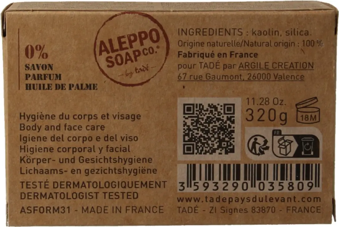Aleppo Soap Co Kleitablet 320ml