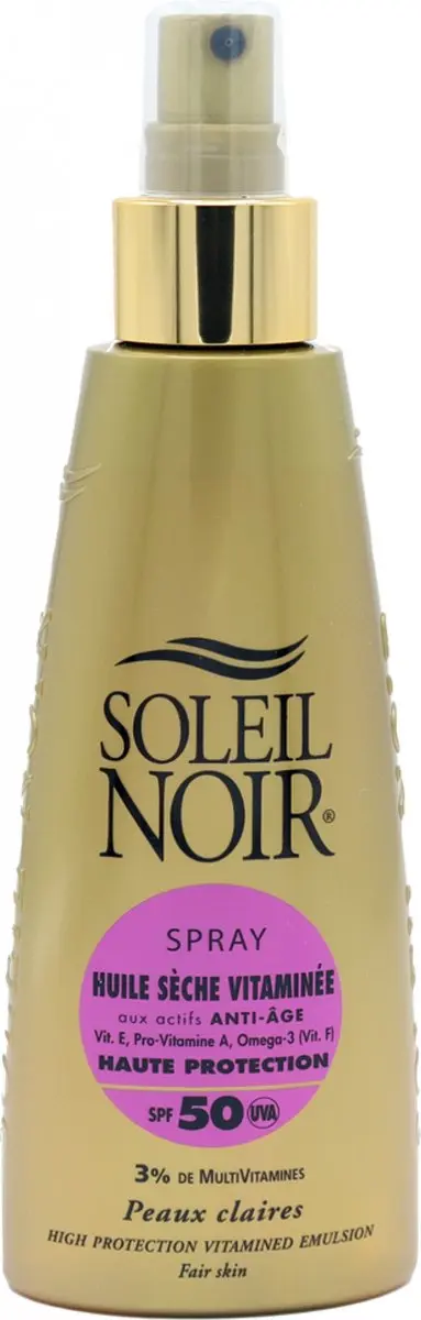 Soleil Noir Gevitamineerde Droge Olie SPF50 Spray 150ml