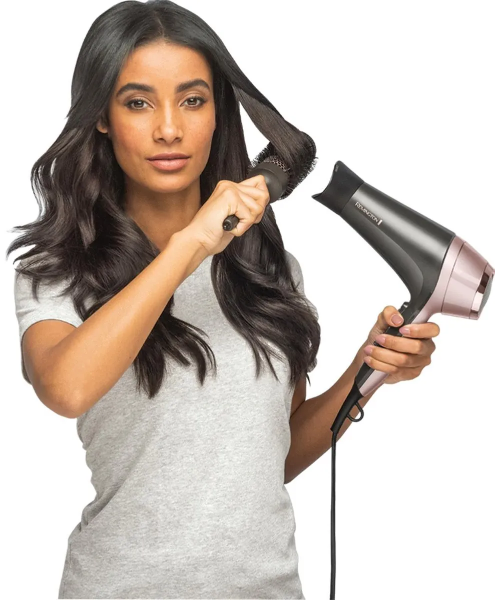 Remington D5706 Curl & Straight Confidence Föhn - 2200W - Roze