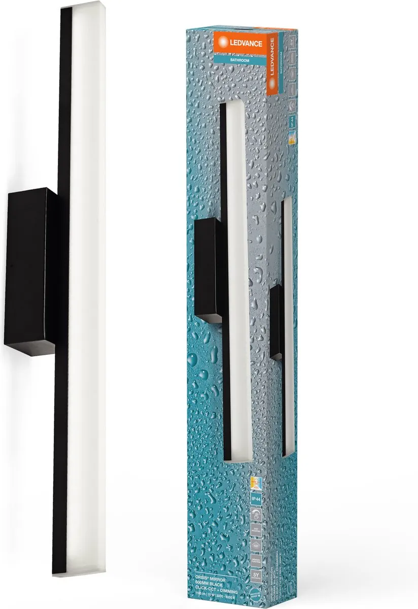 LEDVANCE Orbis Mirror 60cm Click CCT DIM IP44 - Zwart