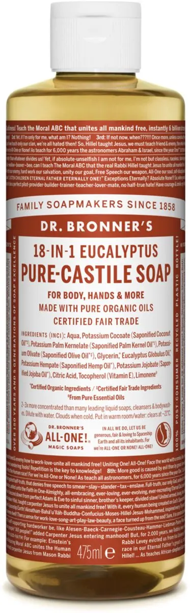 Dr. Bronner's Vloeibare Zeep Eucalyptus 475ml