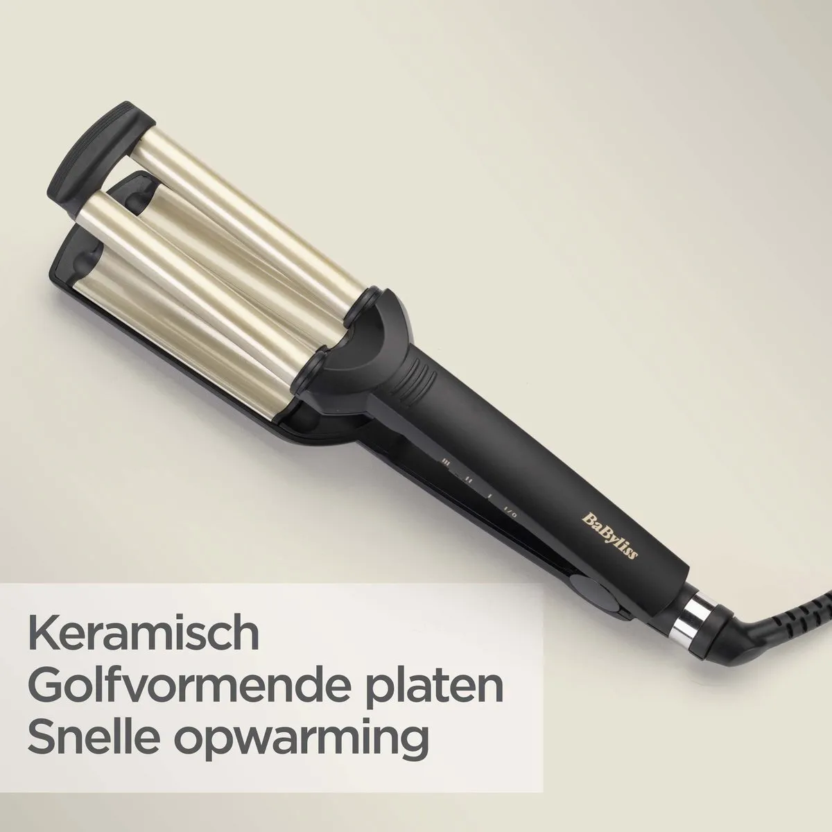 Babyliss Easy Waves C260E Krultang - 3 Temperaturen - Zwart