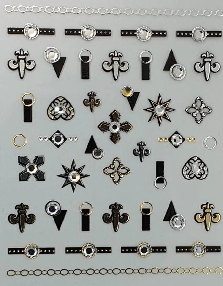 Korneliya 3D Nail Jewels DeLuxe DL01 Nagelstickers