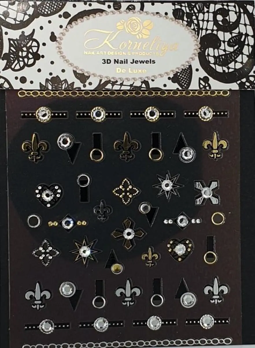 Korneliya 3D Nail Jewels DeLuxe DL01 Nagelstickers - Holy Diamonds