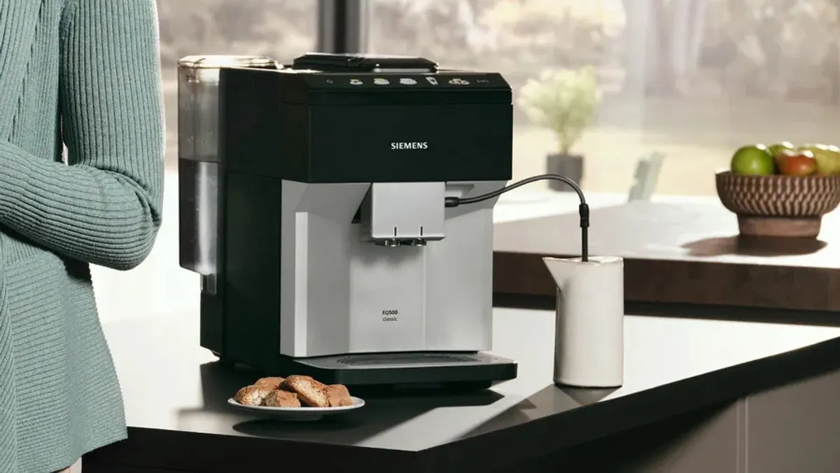 Siemens TP515R01 Volledig Automatische Espressomachine - 1,9L - Zwart/Zilver - afbeelding 6 van 6