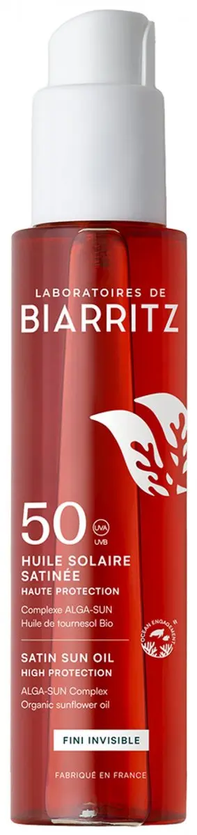 Laboratoires de Biarritz Satin Invisible Zonnebrandolie SPF50 125ml
