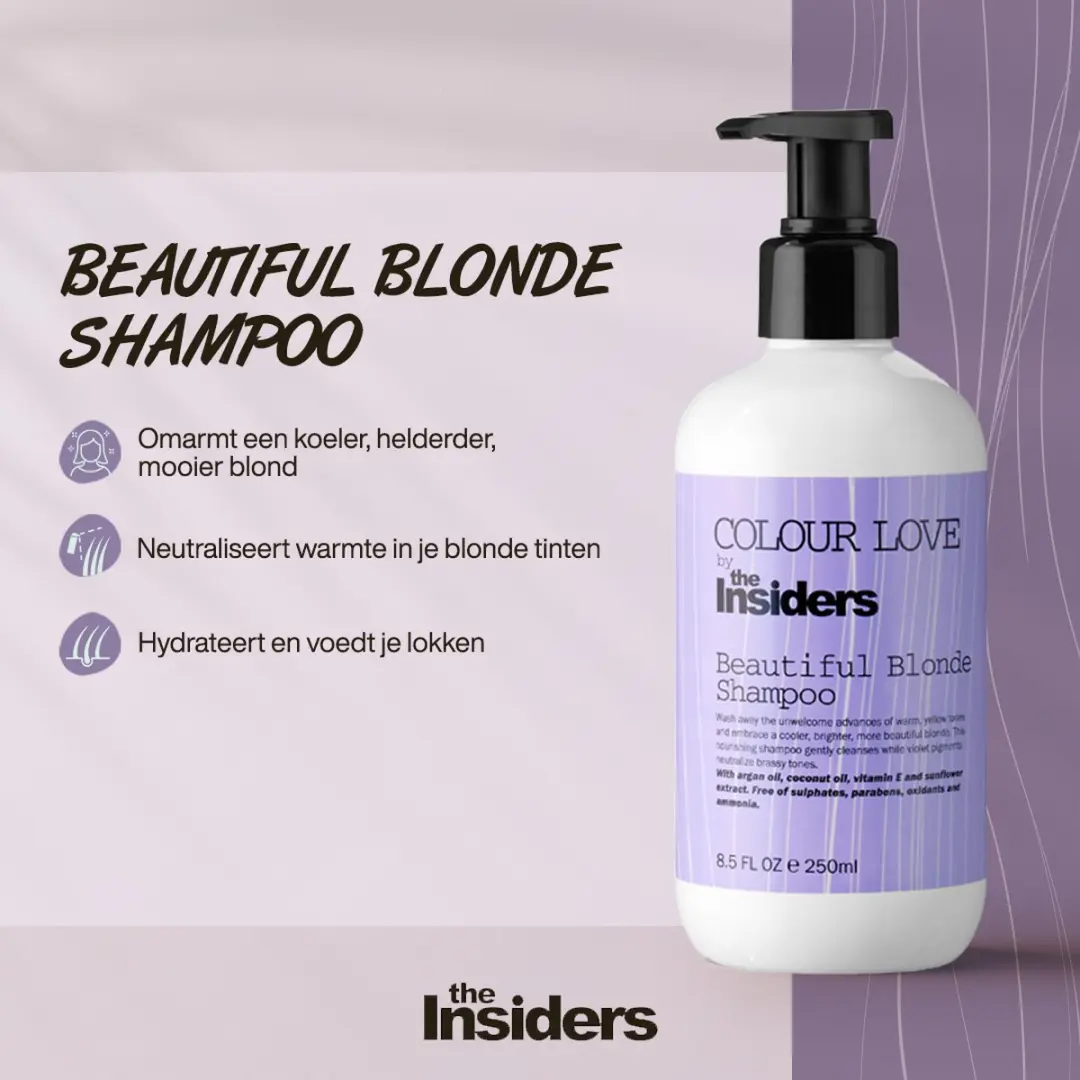 The Insiders Colour Love Blond Shampoo 250ml