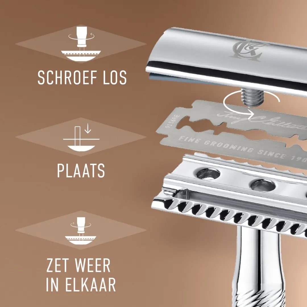 King C. Gillette Double Edge Scheermes - 5 Stuks