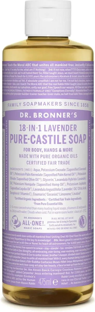 Dr. Bronner's Magic Pure Castile Zeep Lavendel 475ml