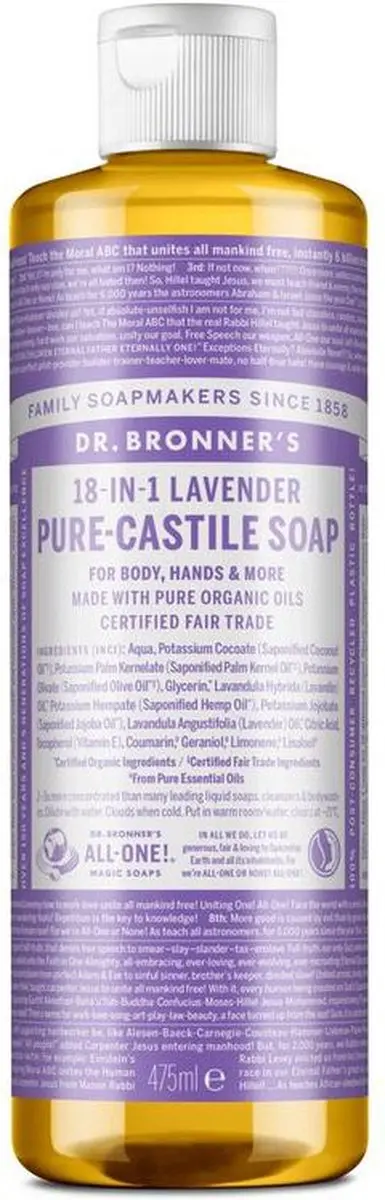 Dr. Bronner's Magic Pure Castile Zeep Lavendel 475ml
