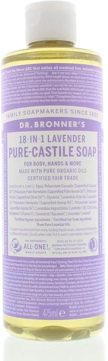 Dr. Bronner's Magic Pure Castile Zeep Lavendel 475ml