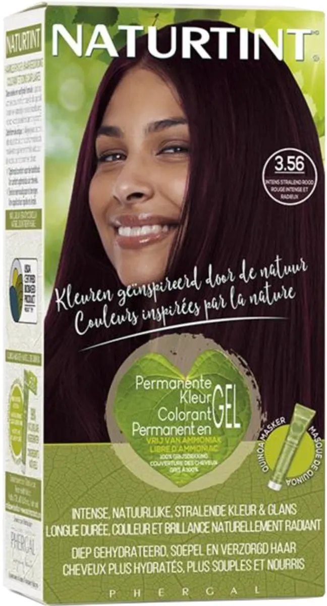 Naturtint Intens Stralend Rood 170ml - Permanent Haarkleuring - Vegan