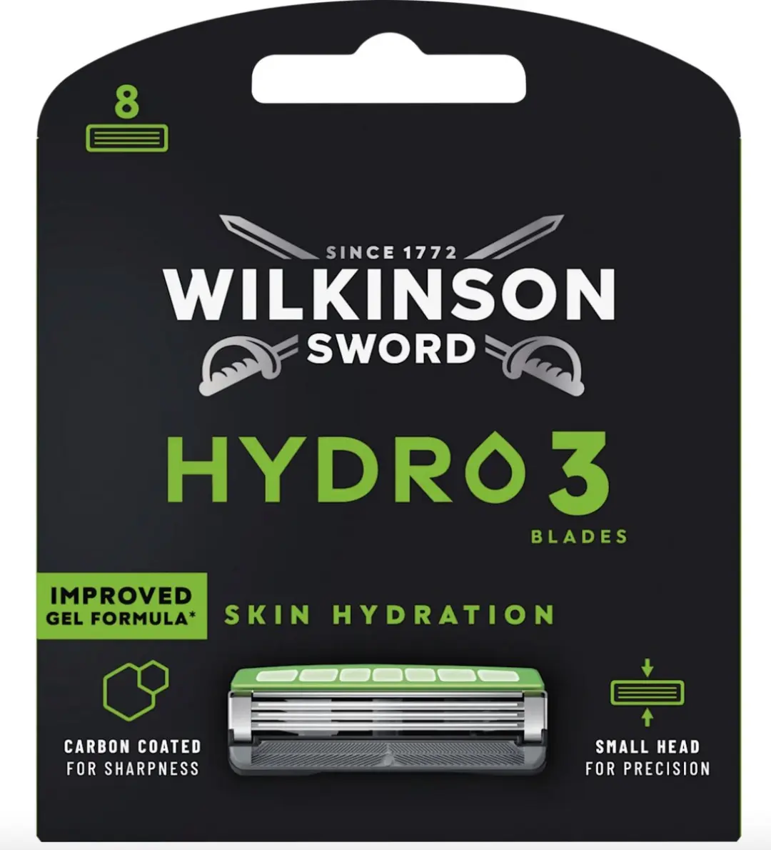 Wilkinson Sword Hydro 3 Scheermesjes 8 Stuks
