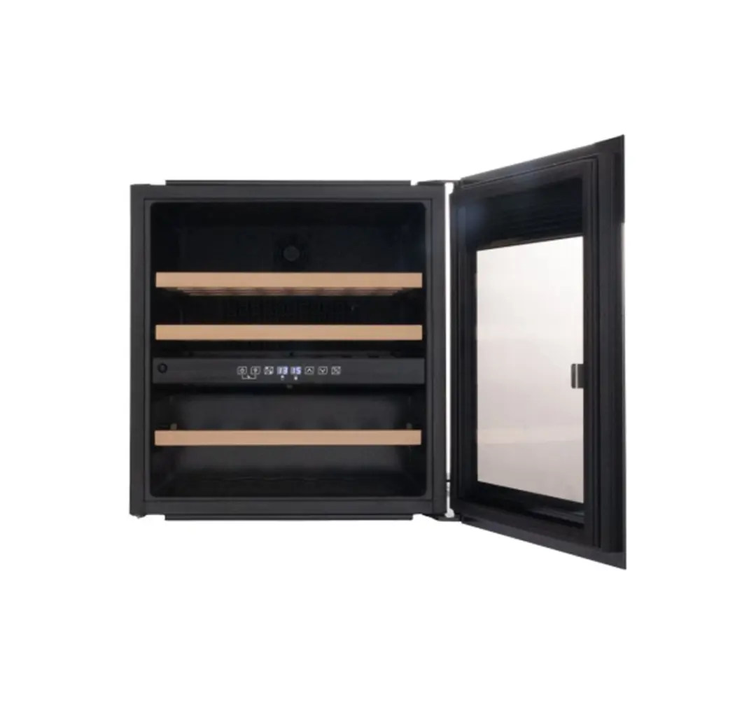 Frilec Wijnkoeler Inbouw 32fls 1 Zone LED Nis60 - Zwart