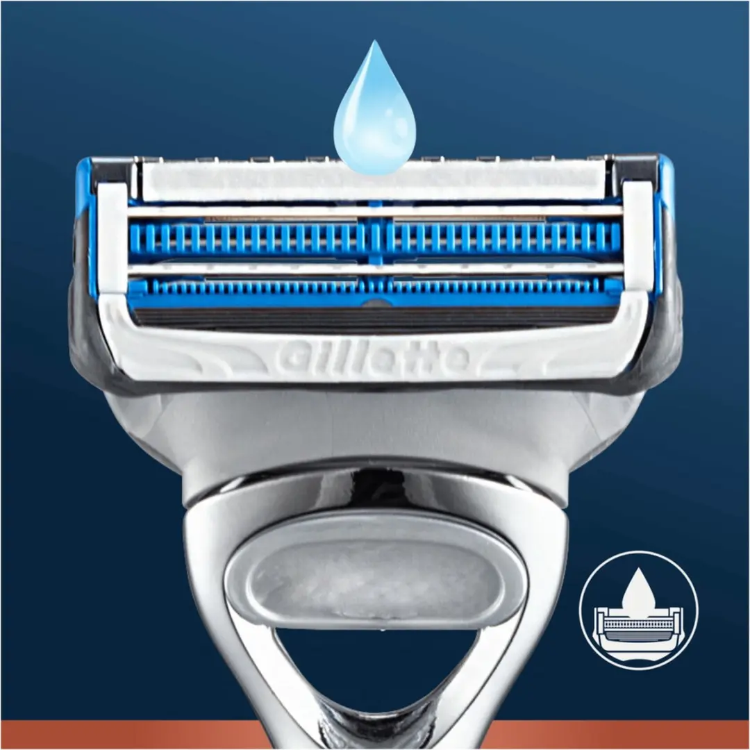 King C. Gillette Scheerapparaat Hals - 6 Stuks - Blauw
