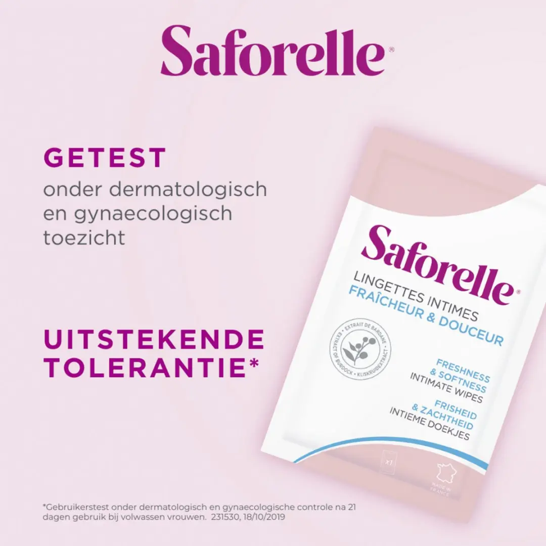 Saforelle Frisse & Zachte Intieme Doekjes 10 Stuks