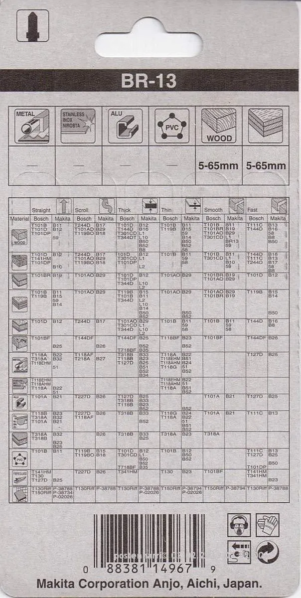 Makita A-85793 Decoupeerzaagblad Hout 70mm