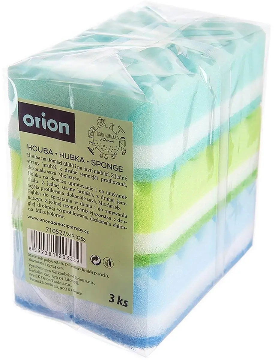 Orion Keukenspons Set 3 Stuks - Meerkleurig