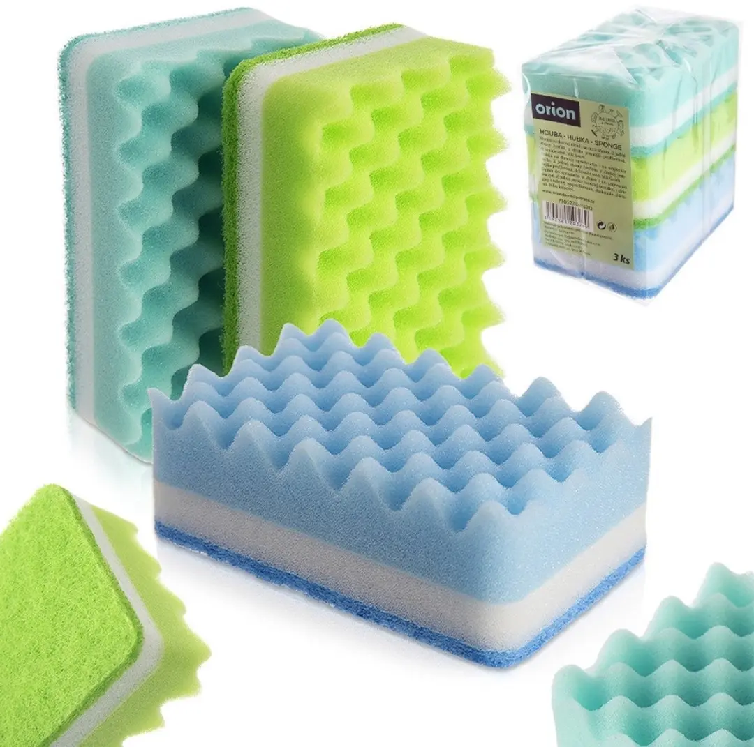 Orion Keukenspons Set 3 Stuks - Meerkleurig
