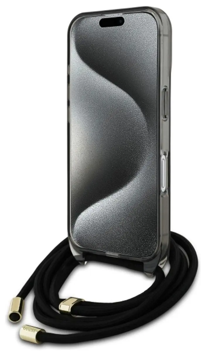 Guess Crossbody iPhone 16 Etui - MagSafe - Zwart - afbeelding 6 van 6