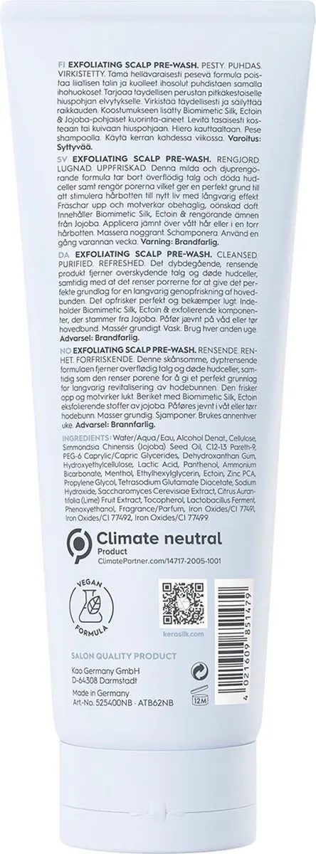 Kerasilk Exfoliating Scalp Pre-Wash 250ml