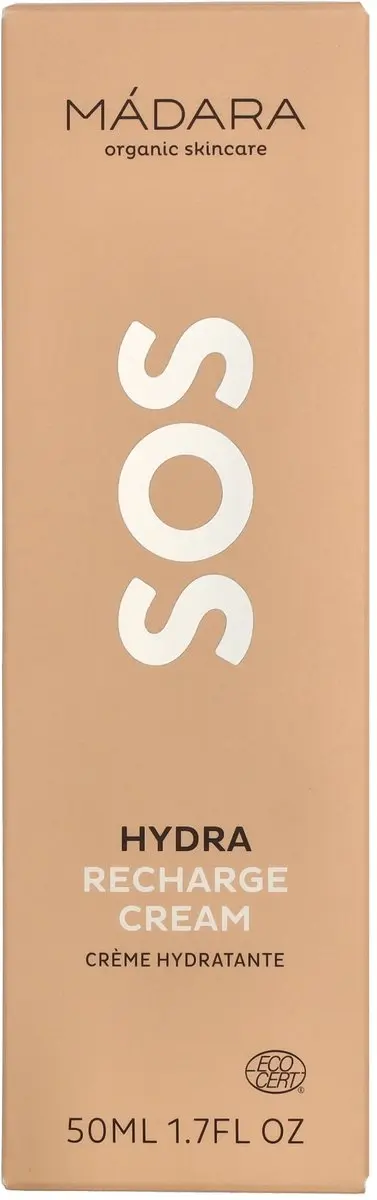 MÁDARA SOS Hydra Recharge Crème 50ml - Antioxidanten & Hyaluronzuur