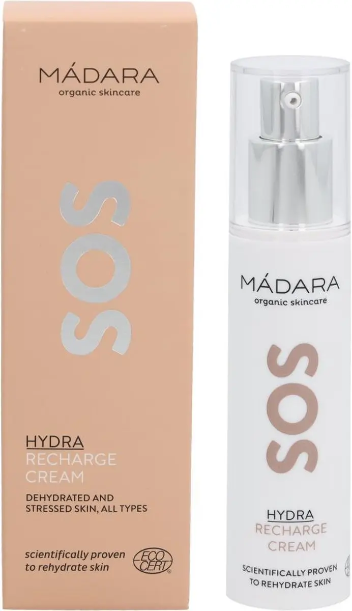MÁDARA SOS Hydra Recharge Crème 50ml - Antioxidanten & Hyaluronzuur