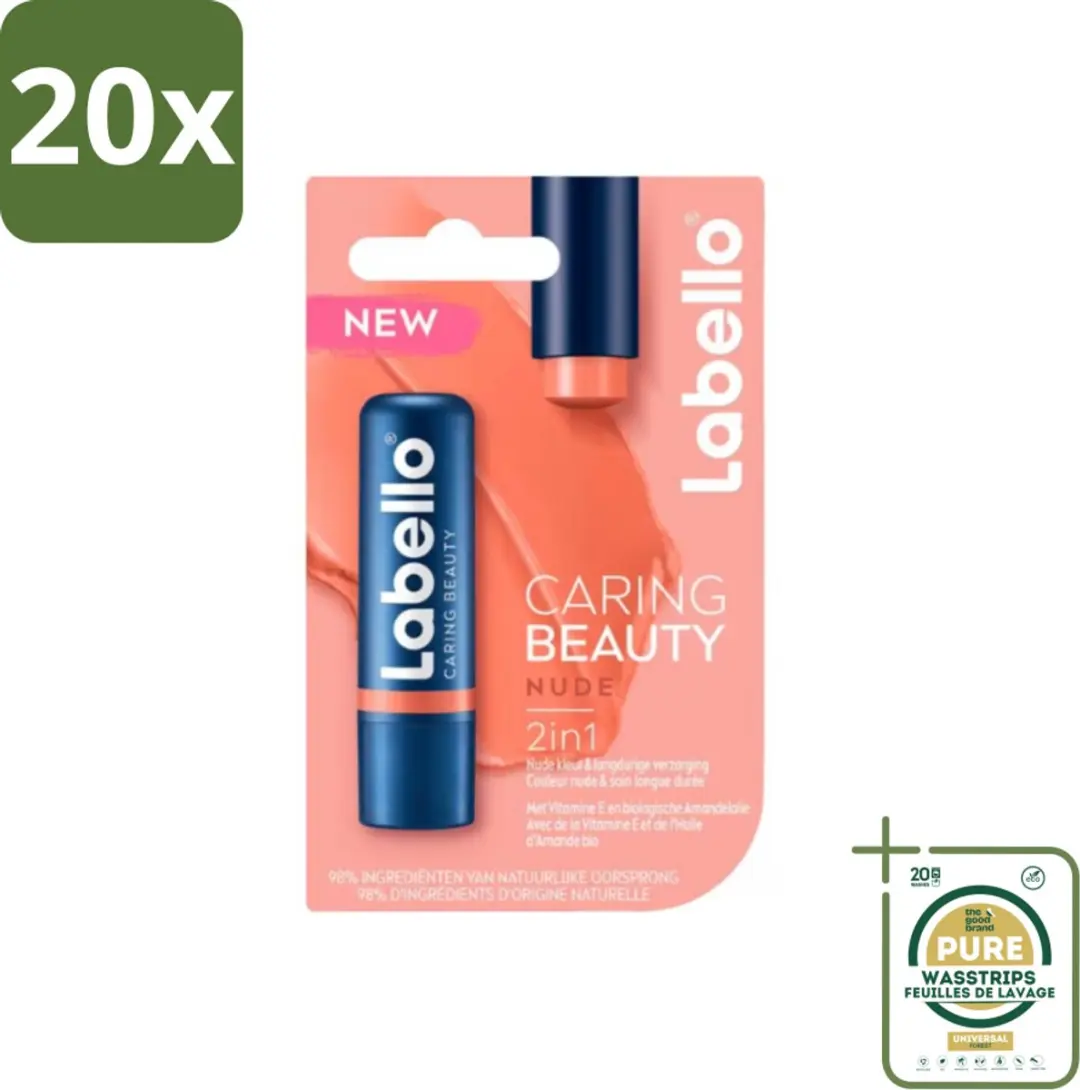 Labello Caring Beauty Nude Lippenbalsem 6ml