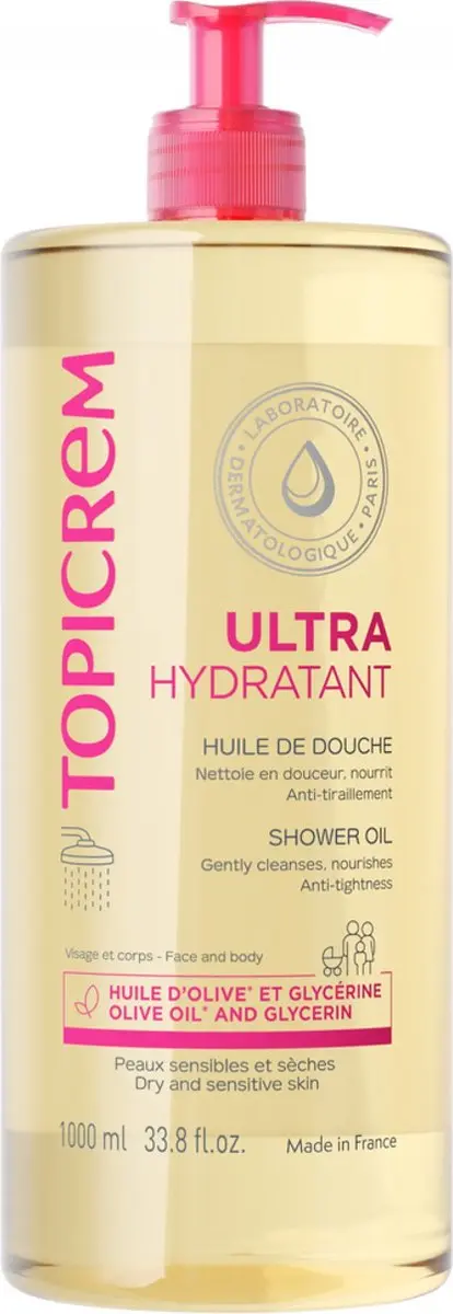 Topicrem Hydraterende Doucheolie 1L