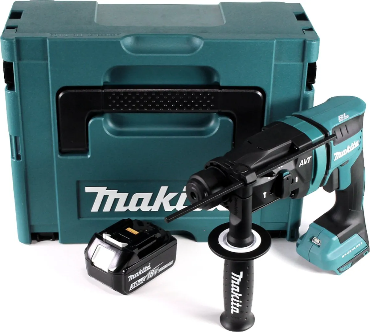 Makita DHR182F1J Accu-boorhamer 18V SDS-plus - 1,7J - 1x 3,0Ah - afbeelding 2 van 5