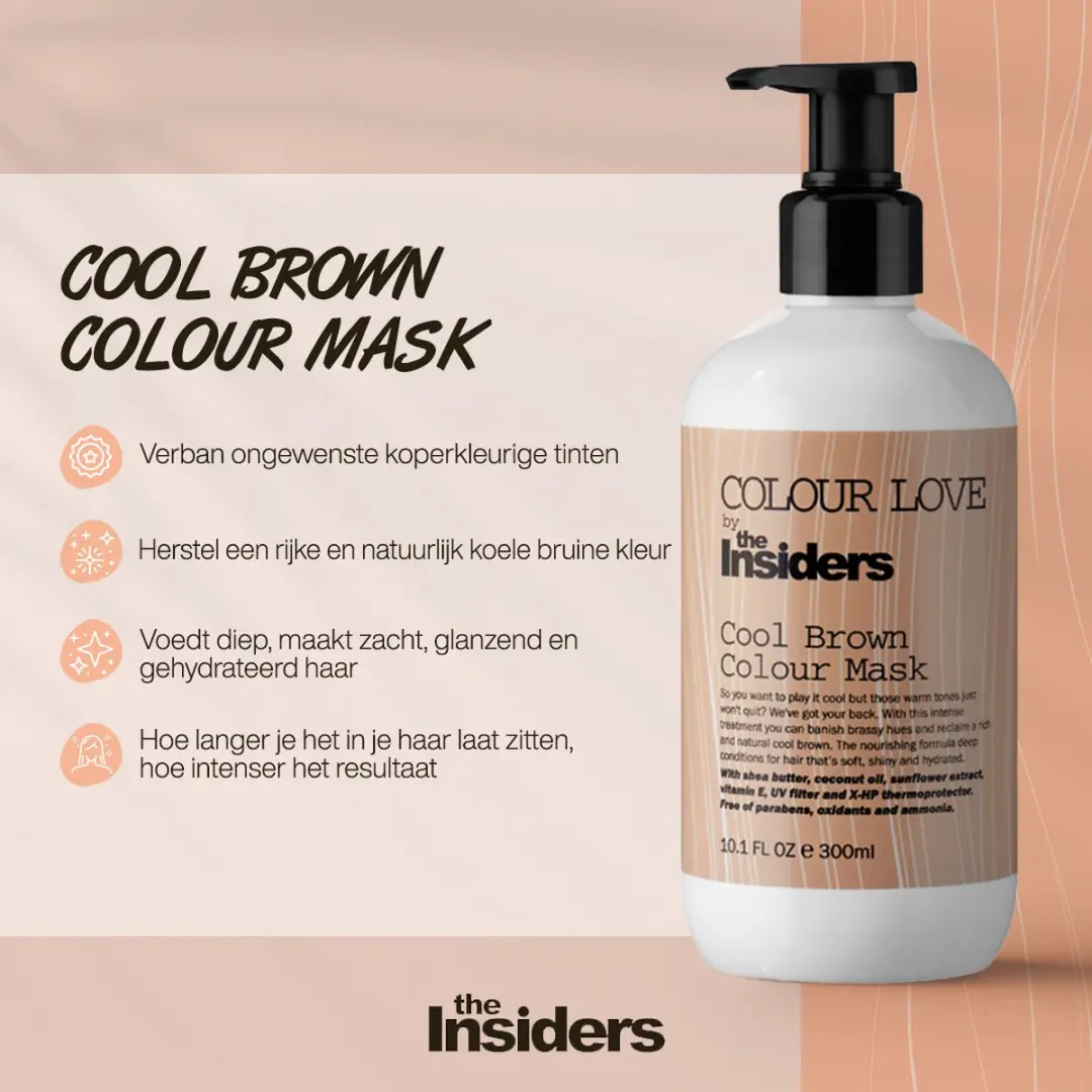 The Insiders Cool Brown Colour Mask 300ml