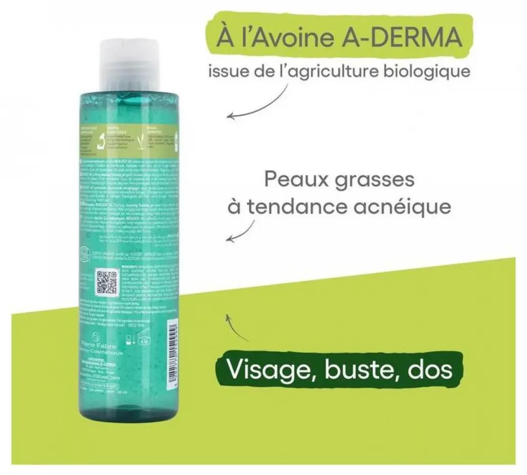 A-derma Biology AC Reinigingsgel 200ml