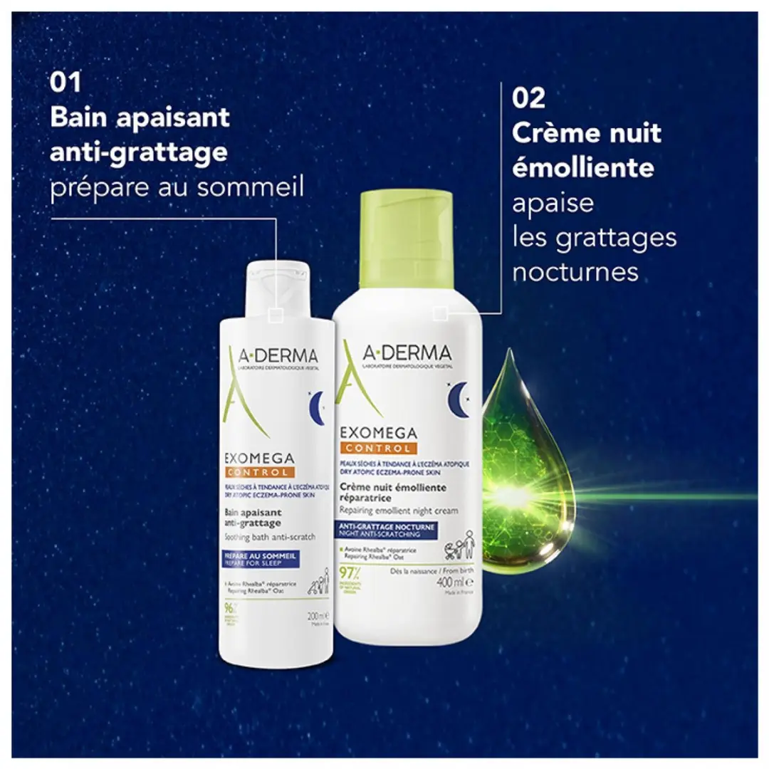 A-Derma Exomega Control Nachtcrème 400ml