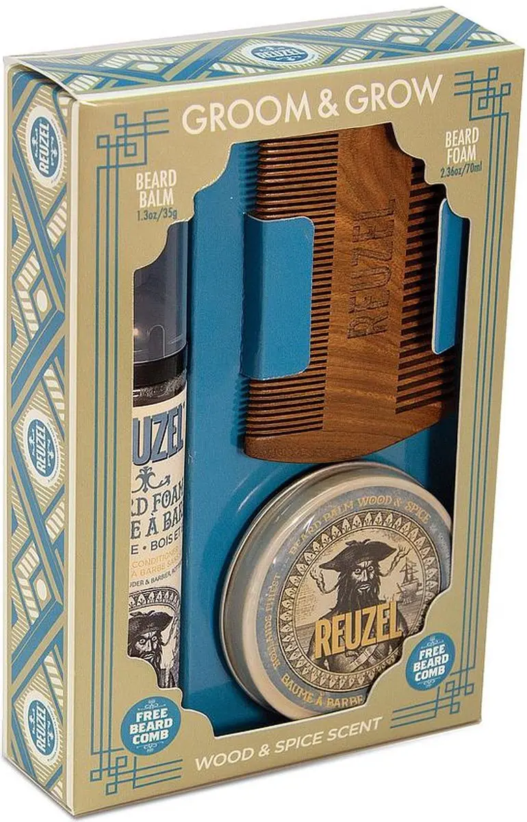 Reuzel Groom & Grow Wood & Spice Geurset - 2 Stuks