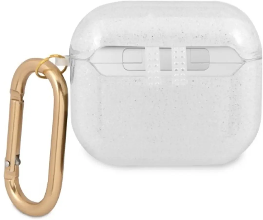 GUESS Transparant Glitters AirPods 3 Hoesje