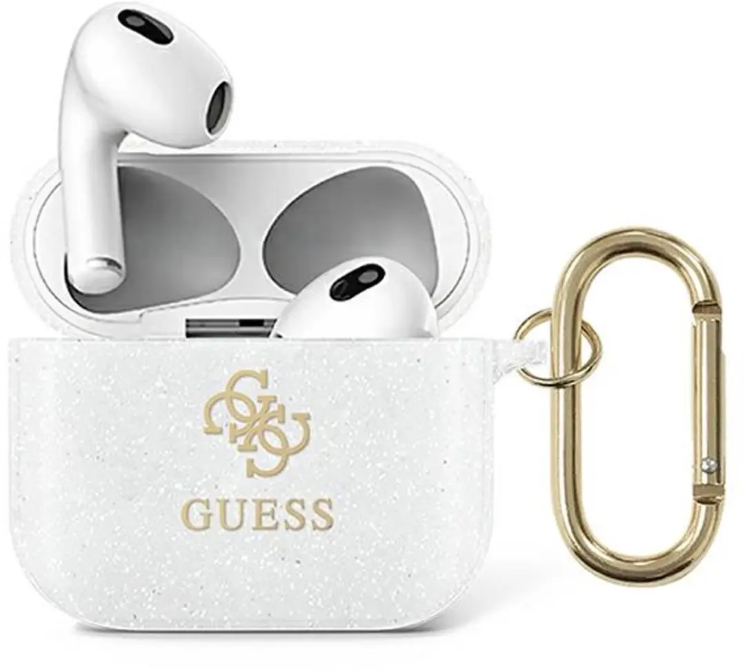 GUESS Transparant Glitters AirPods 3 Hoesje