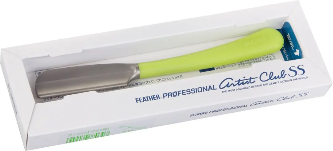 Feather Professional Artist Club Lime Scheermesje
