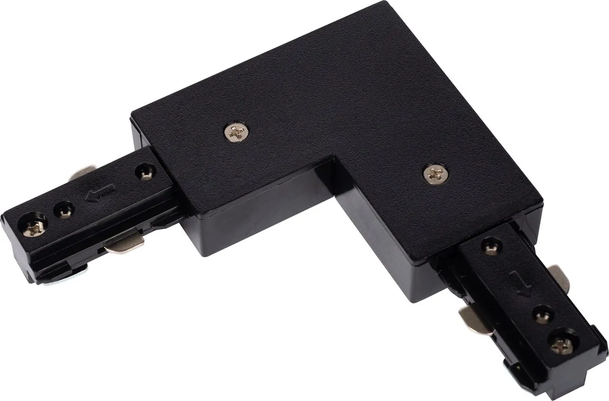 Lucide Track L-Koppelstuk 1-fase Railverlichting - Links - Zwart