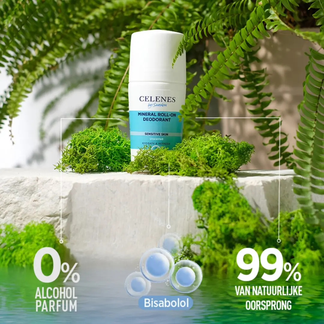 Celenes by Sweden Roll-on Sensitive Deodorant 75ml - Parfumvrij