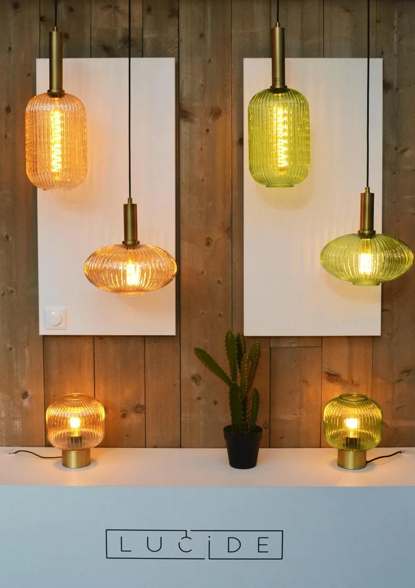 Lucide Maloto Hanglamp Ø20cm - 1xE27 - Amber