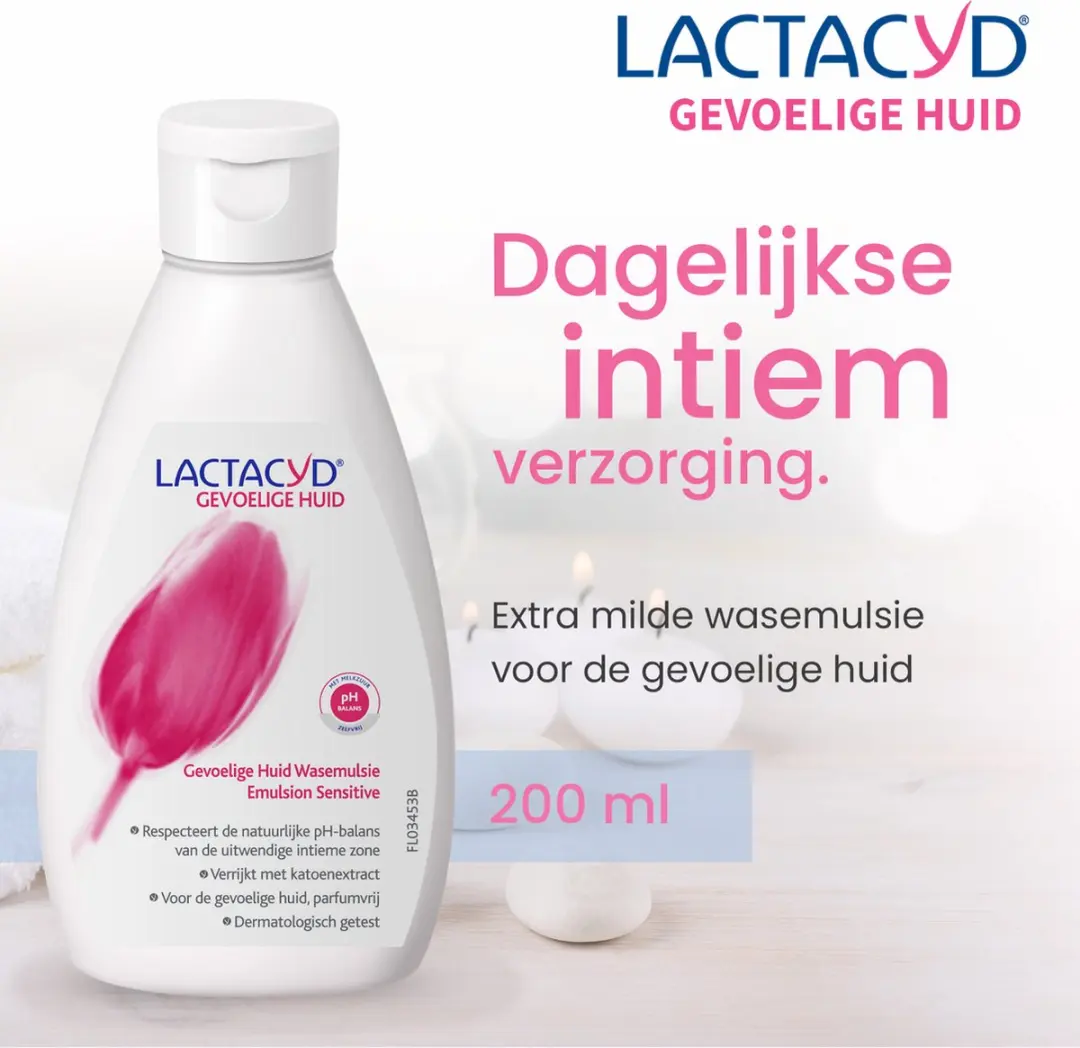 Lactacyd Gevoelige Huid Wasemulsie 200ml - 2 Stuks