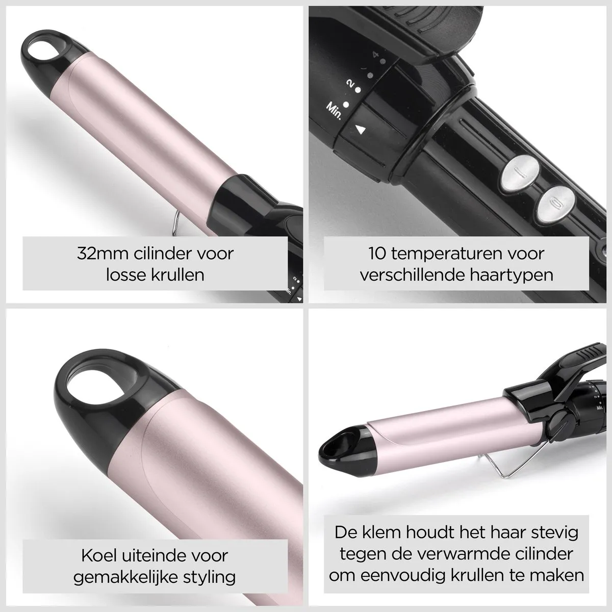 Babyliss 32mm Krultang C332E - 10 Temperaturen - Zwart