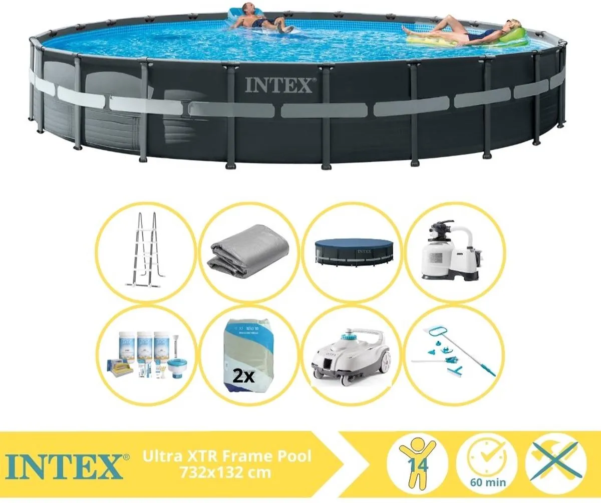 Intex Ultra XTR Frame 26340GN Opzetzwembad 732x132cm