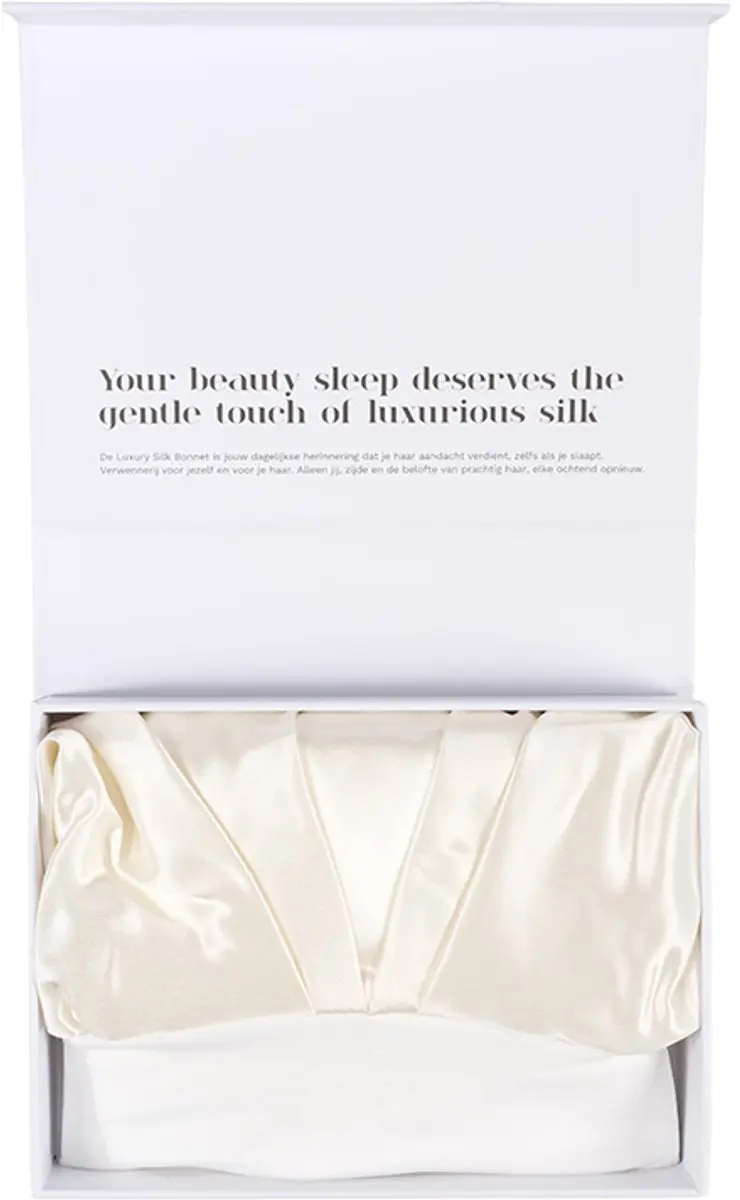 Beauty Pillow Luxury Silk Bonnet Pearl - 22 Momme