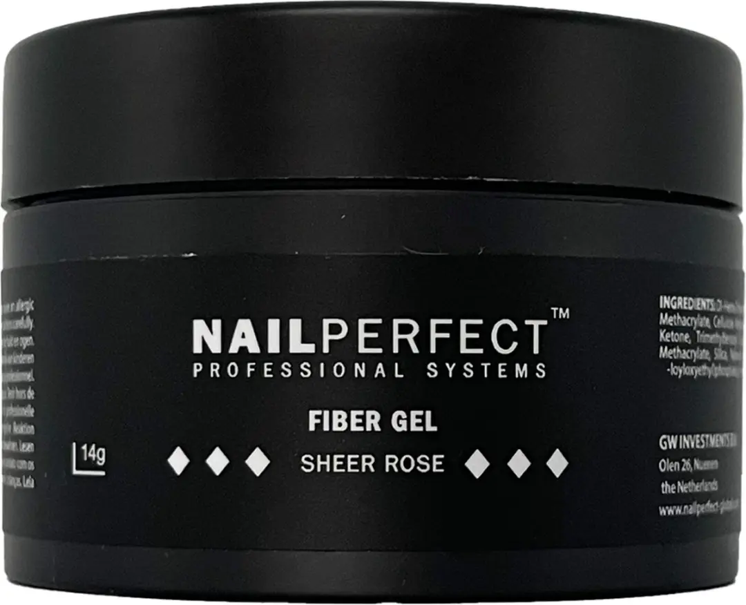 NailPerfect Fiber Gel Sheer Rose 14g