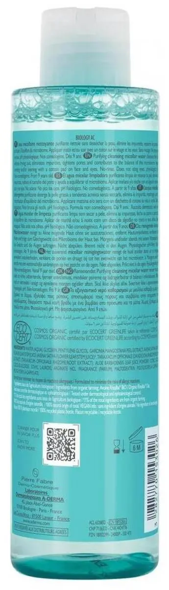 A-derma Biology Ac Reinigingsmicellair Water 200ml