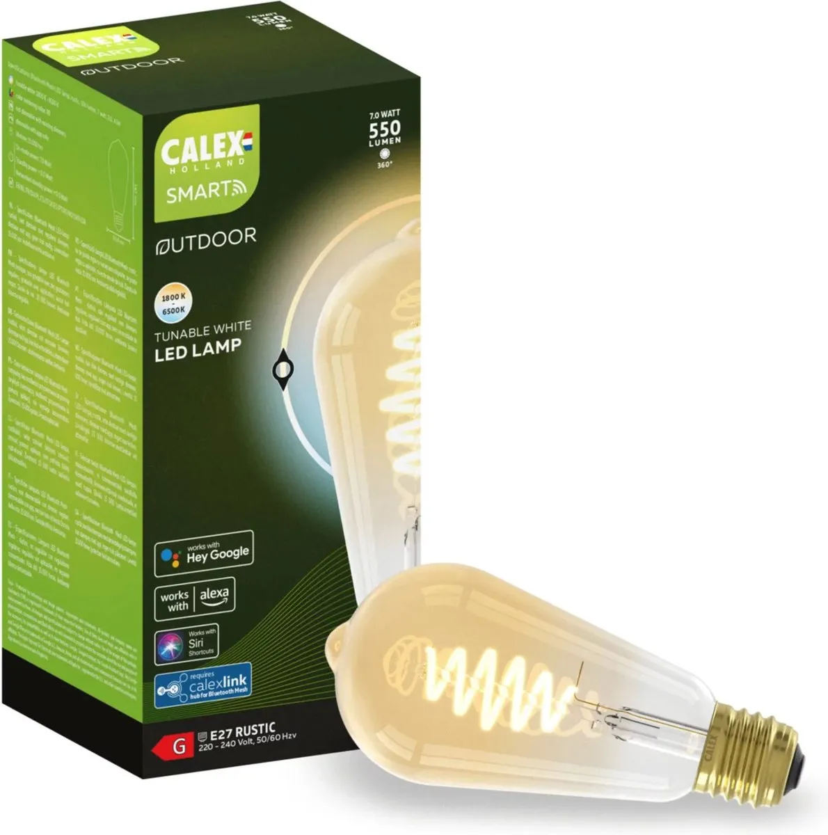 Calex Smart Outdoor ST64 LED Lamp E27
