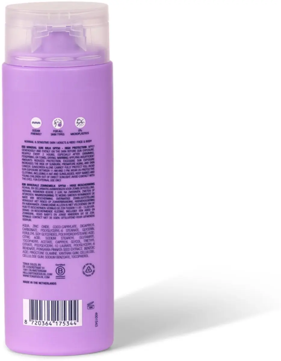 Tenue Soleil Minerale Zonnemelk SPF50 125ml