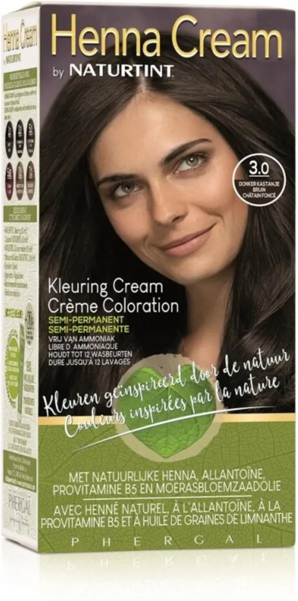 Naturtint Henna Cream 3.0 Donker Kastanje Bruin 110ml