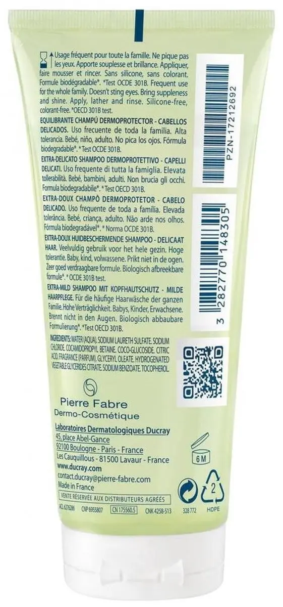 Ducray Extra-Doux Shampoo Dermo-Protecteur 100ml